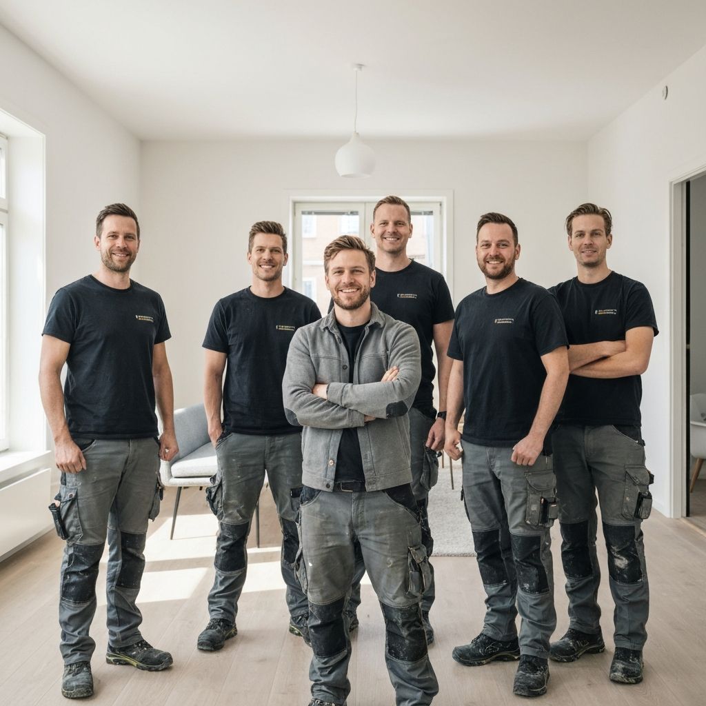 Mårten Byggs team – skickliga hantverkare med lång erfarenhet av renovering